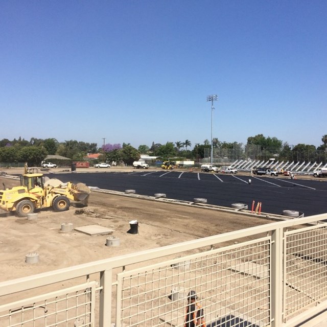 Construction of Michael A. Monsoor Stadium