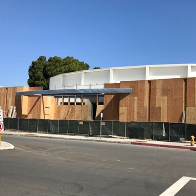 Building the new grand entrance at Don Wash Auditorium