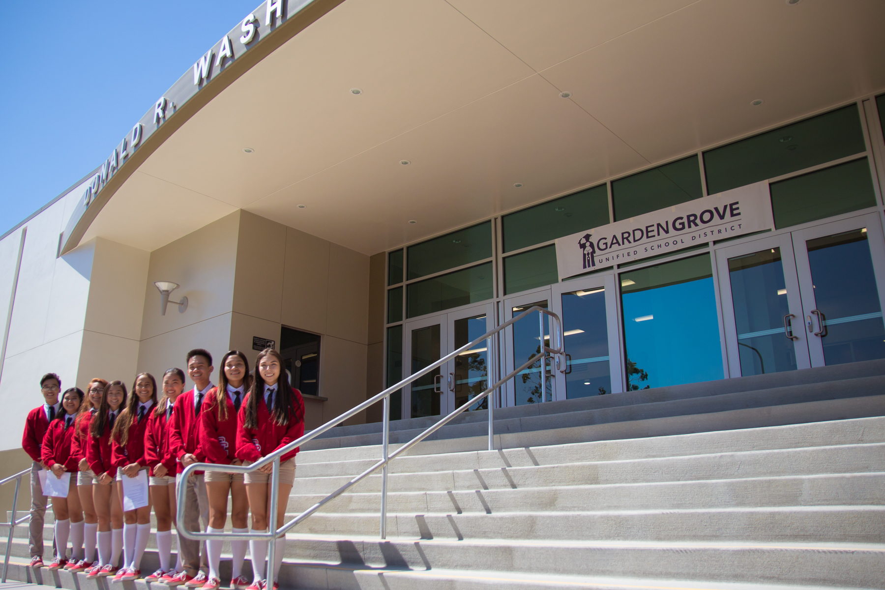 The Don Wash Auditorium received air conditioning, increased accessibility, and a grand entrance.