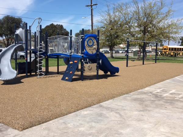 Paine Elementary School received an eco-friendly playground.