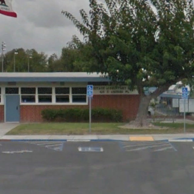 Heritage Elementary School front office before modernization.